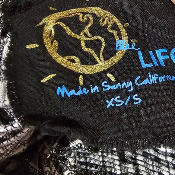 Blue Life Plaid Smocked Maxi Dress Size XS/S - Picture 3 of 4